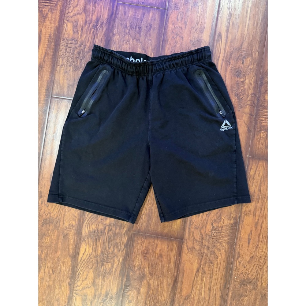 Reebok Men's Training Shorts Medium Zip Pocket Athletic Gym Workout Activewear